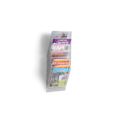 Prospektwandhalter INFORM mit 6 Fächern A4, transparent