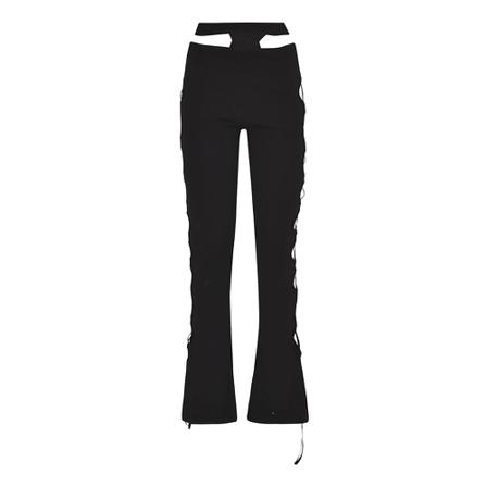 Andrea Adamo Slim-fit Bukser Sort, Dame Bukser