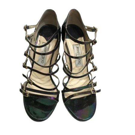 Jimmy Choo Pre-owned Pre-ownedCanvassandaler Sort, Dame, Størrelse: 39 EU