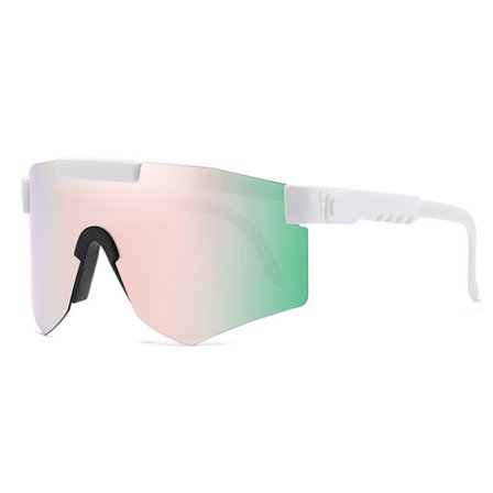 Polariserade Sportsolglasögon Unisex White Peach