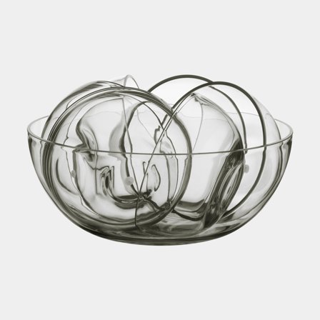 Muovikulhot Marine Business Bahamas Ice, 1 iso kulho + 6 pienempää kulhoa, läpinäkyvä, 27/15 cm, 7 osaa