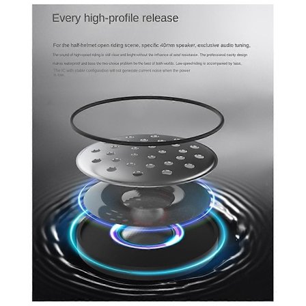 Motorcykel Bluetooth Headset Trådlöst Stereo Moto Hjälm Hörlurar Musikspelare Handsfree Hörlurar med Klämhållare