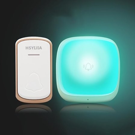 Trådløs varslingsknapp for omsorgspersoner, overvåkingssystem for eldre, sykepleier nødalarmsystem 500+ fot 1 plugin mottaker 1 sender