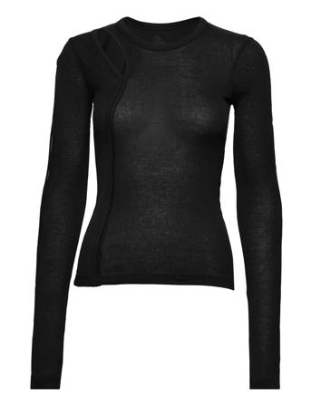 Slash Ls Top.base Do T-shirts & Tops Long-sleeved Musta Helmut Lang