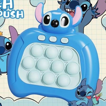 Stitch Pop It-spil - Pop It Pro Light Up-spil Hurtig tryk Fidget WELLNGS