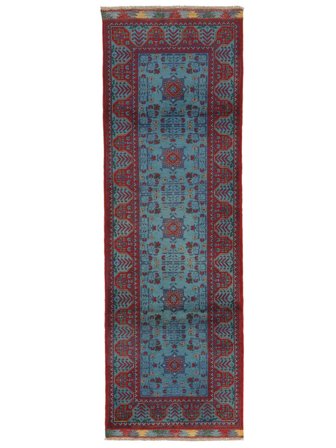 Medalionowy Mały Kunduz Dywan 81X256 Wełna