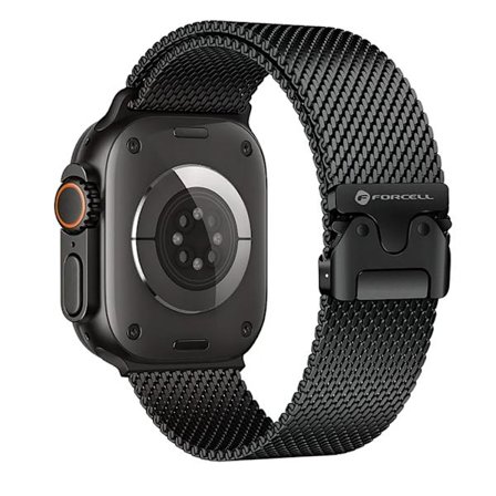 Forcell Apple Watch (38/40/41) Armband Stainless Steel - Svart
