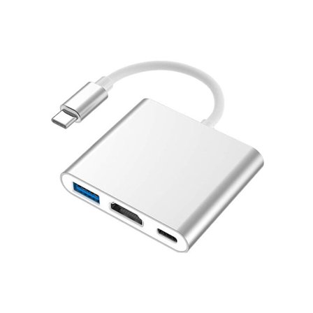 Type-C til HDMI+USB HD-kabel dokkingstasjon 3 i 1 adapterkabel