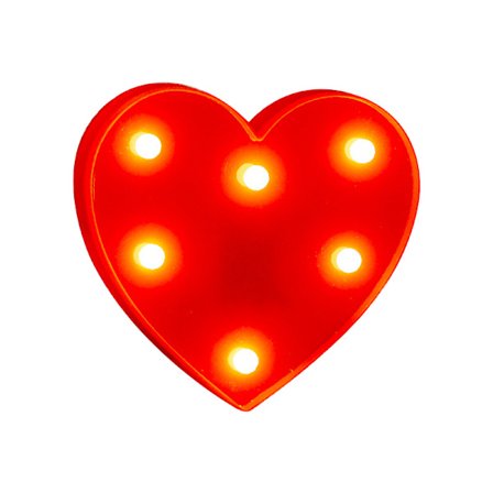 Led Marquee Lys Hjerteform Plast Led Skilt Til Bryllup Nattlys