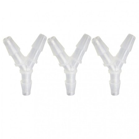 3-delad Y-koppling Silikonslang T-koppling med lika diameter