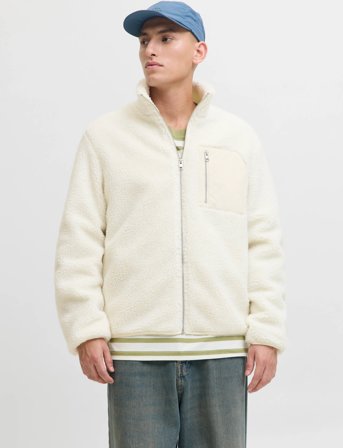 Jack & Jones Jjbradley Teddy Jacket - Cream - XL
