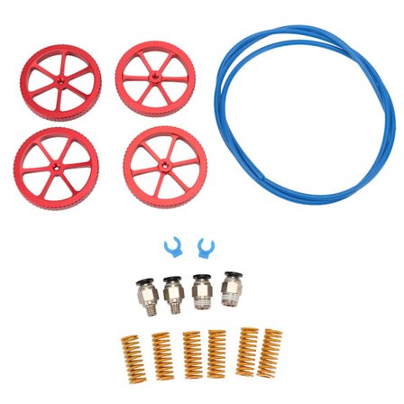Uppgraderingskit för 3D-skrivare med PTFE-slang, handvridna nivelleringsmuttrar, fjädrar, PC4 till M6 M10-kopplingar