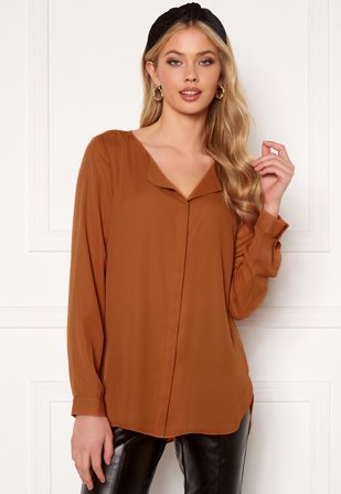 VILA Lucy L/S Shirt Adobe Klær