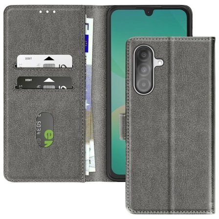 Etui til Samsung Galaxy A26 - AVIZAR - Chesterfield - Grå - Klap Video Støtte - Magnetisk