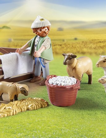 PLAYMOBIL Playmobil Country Ung Hyrde Med Fåreflok - 71444 - Multi/patterned - ONE SIZE