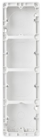 Elko EKO30194 Forhøyningsramme renhvit, apparatdybde 35 mm 4-rom, apparatets høyde 297 mm, Strømbrytere & vegguttak