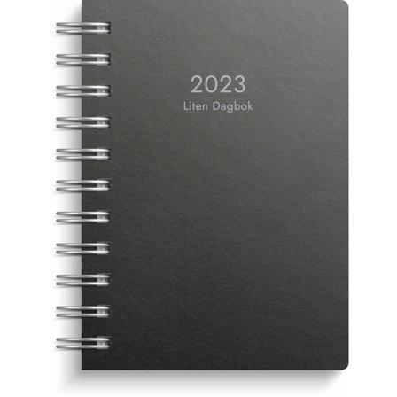 Kalender 2023 Liten Dagbok Eco Line Svart
