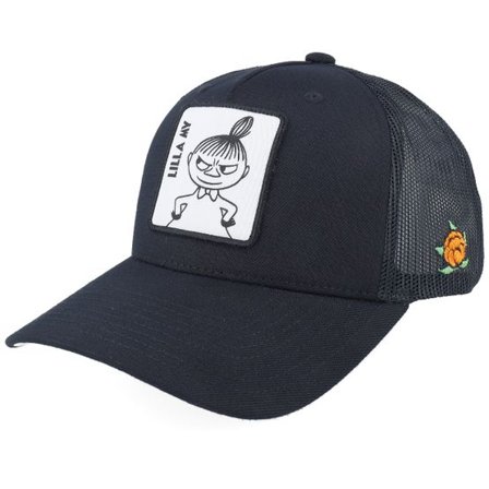 SQRTN - Svart trucker Keps - Little My Patch Black Trucker @ Hatstore