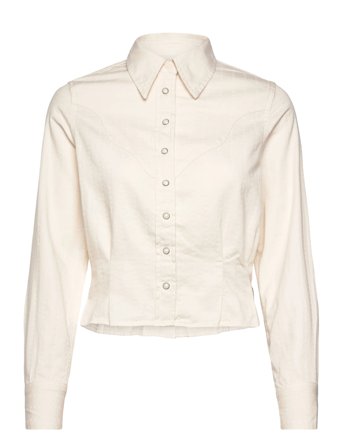 Femme Peplum Shirt Cream Wrangler