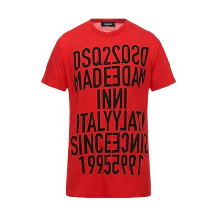 Dsquared2 - T-shirts - Röd - Herr - Storlek: M, Herr, Storlek: M