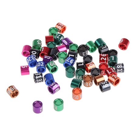 Fjerkræ Fod Ringe Metal Benmærker til Due And Kylling 3mm/5mm/8mm