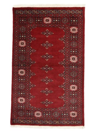 Pakistan Bokhara 2Ply Rug 92X149 Dark Red/Black Wool, Pakistan