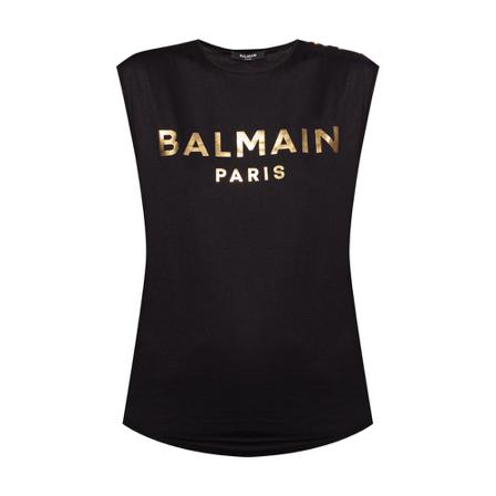 Balmain Sleeveless Tops Sort, Dame