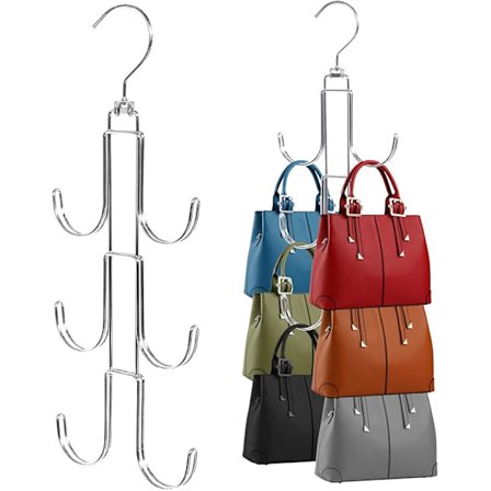 Väska Hängare Organizer för garderob, 2 Pack Handväska Förvaringsorganizatör