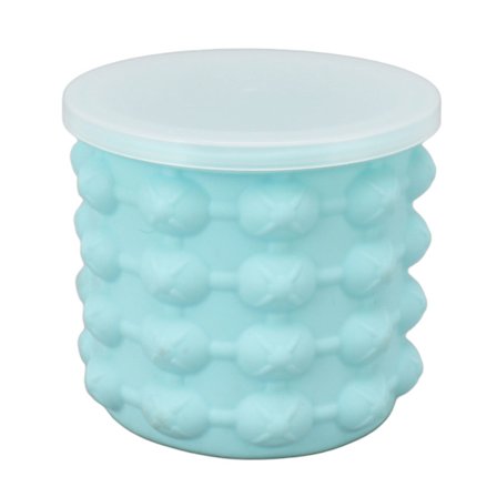 Silikon Ishink Isolerad Isbitsform Dubbel Bricka för Cocktailkylning 11,5x11,5x10cm