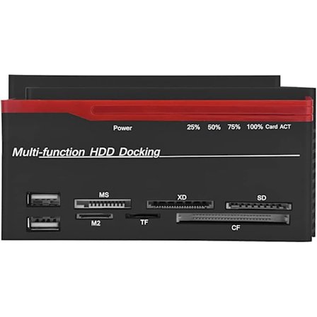 Sonew 2,5 tum 3,5 tum Dubbel-fack USB3.0 SATA/IDE HDD Dockningsstation Offline Klon HUB Kortläsare för 2,5/3,5 tum