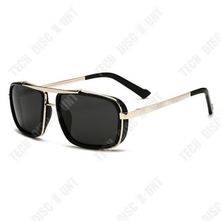 Sunglasses - TD - Retro Mode - UV400 - Fyrkantig båge - Unisex