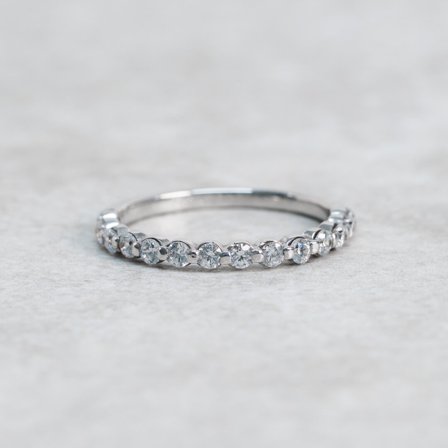 Förlovningsring Mahonia, 18K Vitguld - Förlovning- och vigselringar