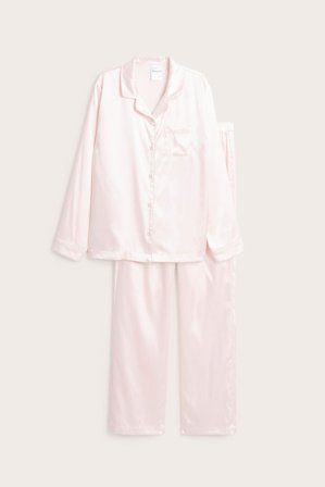 Kappahl | Pyjamas i satin | Ljusrosa