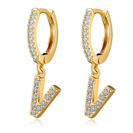 Hoopörhängen för kvinnor och flickor, 18K guldpläterade