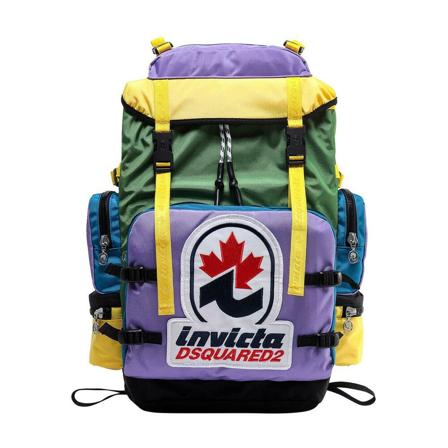 Dsquared2, Backpacks Paars, Heren, Maat:ONE Size