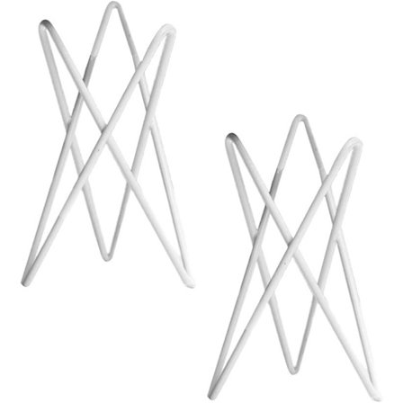 (Valkoinen)2 kpl Ilmakasvien Teliä Tillandsia Alusta Moderni Geometrinen Metalli