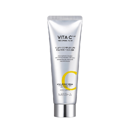 MISSHA Vita C Plus Clear Complexion Foaming Cleanser Face Cleansing Mousse Rengöring Unisex 120ML