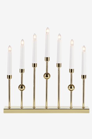 Jotex - Lysestake Gustavo Messing - Kjøp Adventsstaker hos Jotex