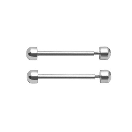 1 Par urbåndsskruer for smartklokke armbånd spenne friksjonsrør (FMY) sølv 16mm