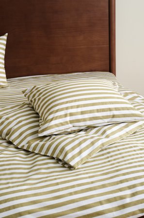 Jotex - Sengesett Enkeltseng Olivengrønn/hvit - KAYO - Kjøp Enkeltseng hos Jotex