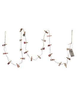 Lyskæde Clippy Advent Multi