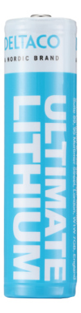 Deltaco Ultimate Lithium, 3.6V, 18650, 10 pk bulk