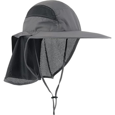 1 stk Safari Hat/Cap Solhat til Kvinder Mænd UV Beskyttelse med