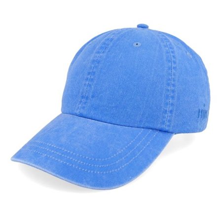 MJM Hats - Blå unconstructed Keps - Baseball Dyed Cotton Twill Blue Dad Cap @ Hatstore