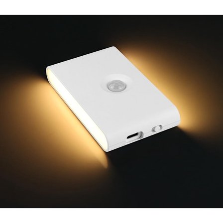 Bevægelsessensor natlampe trådløs genopladelig magnetisk skabslys til trapper og vægge kompatibel med Philips