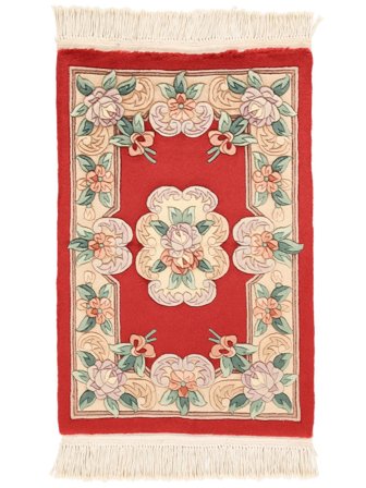 Medalionowy Mały Chińskie 90 Line Dywan 60X90 Wełna