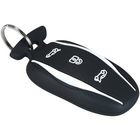 Tesla All-Inclusive Auto Silikonenøglecover (Sort Model 3/S/Y Universal)