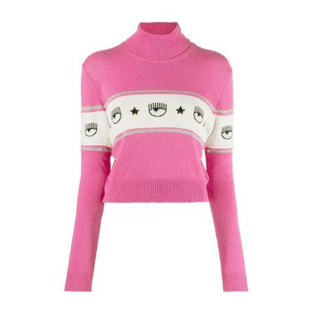 Chiara Ferragni Collection, Chiara Ferragni Sweaters Pink Roze, Dames, Maat:2XS