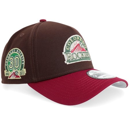 New Era - MLB Brown adjustable Czapka Z Daszkiem - Hatstore Exclusive x Colorado Rockies 9FORTY 30 Anniversary Chocolate/Maroon A-frame Adjustable @ 