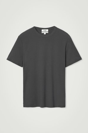 COS Homme T-Shirt Slim En Crêpe De Coton in Gris